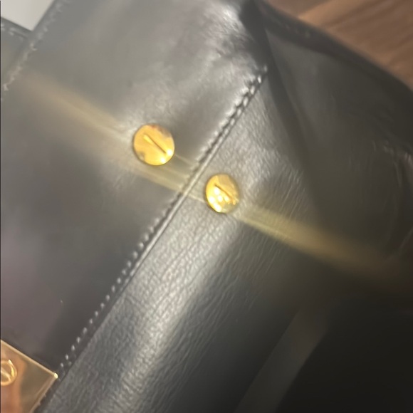 **SOLD** Dior Black Satchel with Gold-Tone Clasp Vintage - Picture 6 of 10